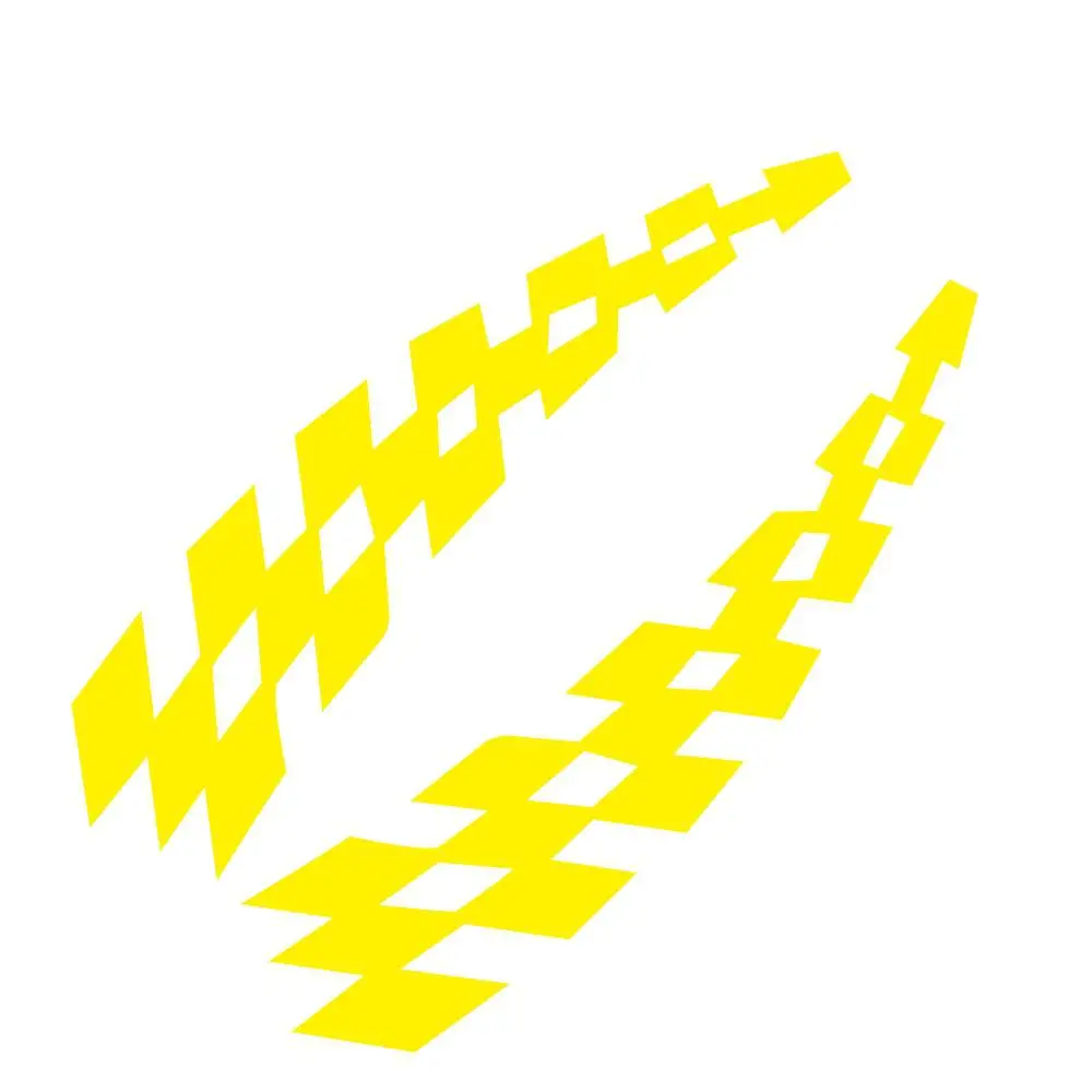 Гоночные наклейки автомобильные колесо брови клетчатые флаги отражатель