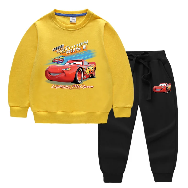 Комплект одежды для мальчиков и девочек Disney McQueen с машинками детская одежда