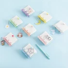 Новинка 2022 г., милый мини-блокнот с 3 отверстиями и вкладышами, органайзер для блокнота, ежедневник, ежедневник, кольцевая тетрадь, милые школьные принадлежности