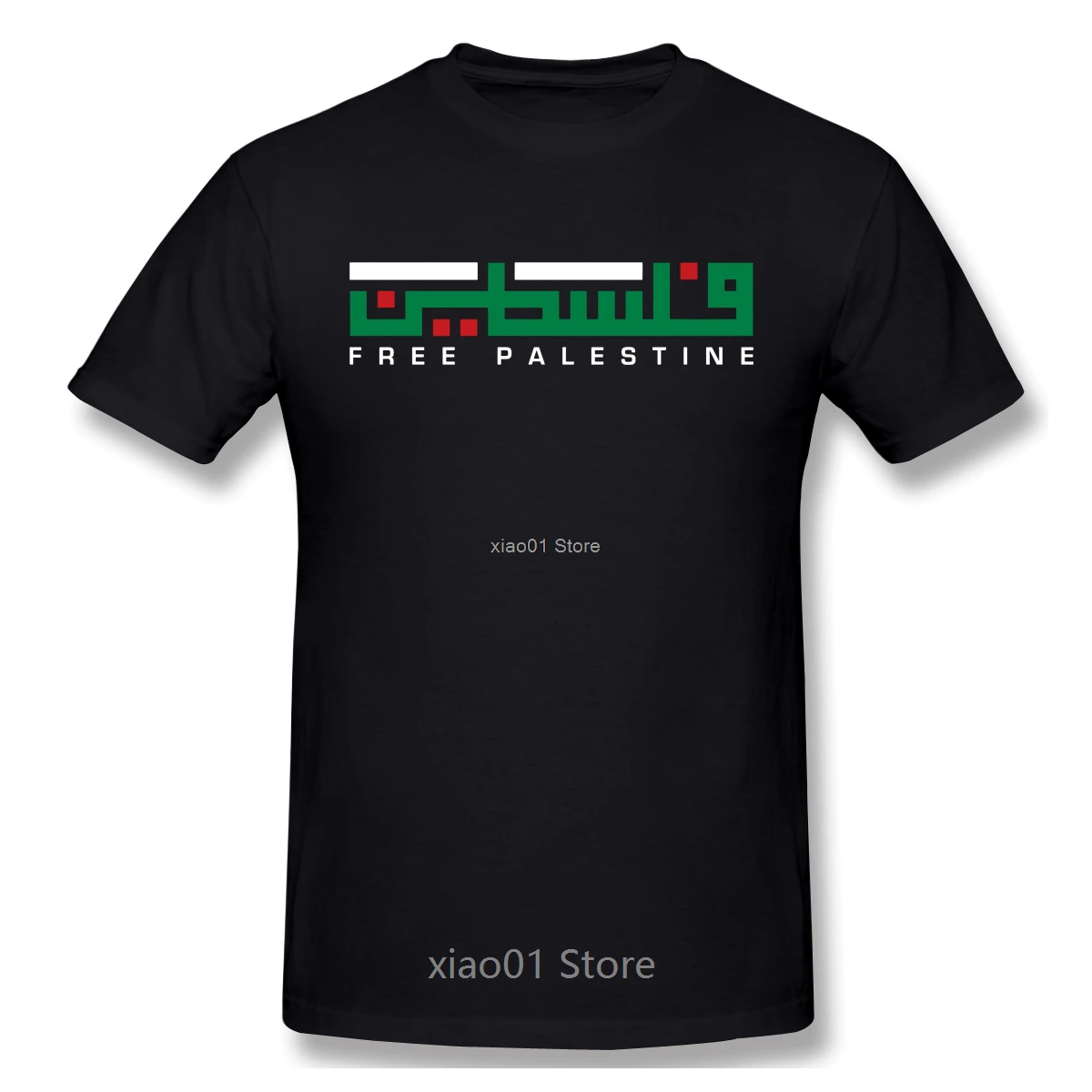 

Free Palestine Arabic T Shirt Oversized Cotton Custom Short Sleeve Men Tshirt