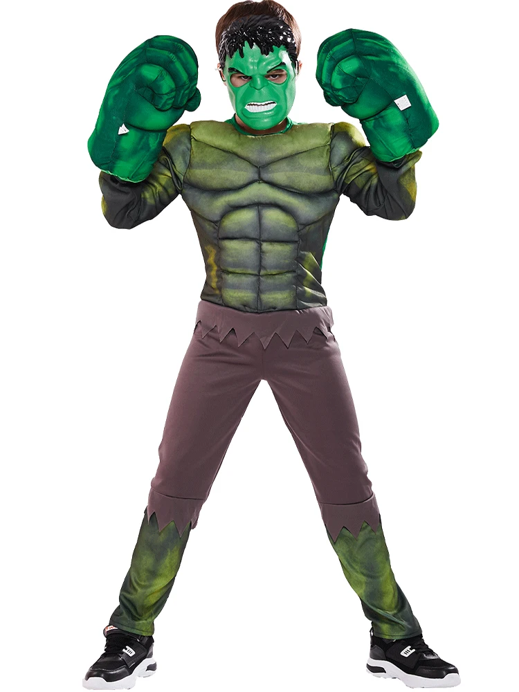 Новый костюм Халка Мстителей для детей/нарядное платье/Хэллоуин карнавальные