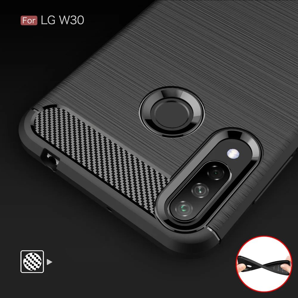 Чехол из углеродного волокна для LG W30 чехол W10 W 30 10 телефона|Бамперы| |