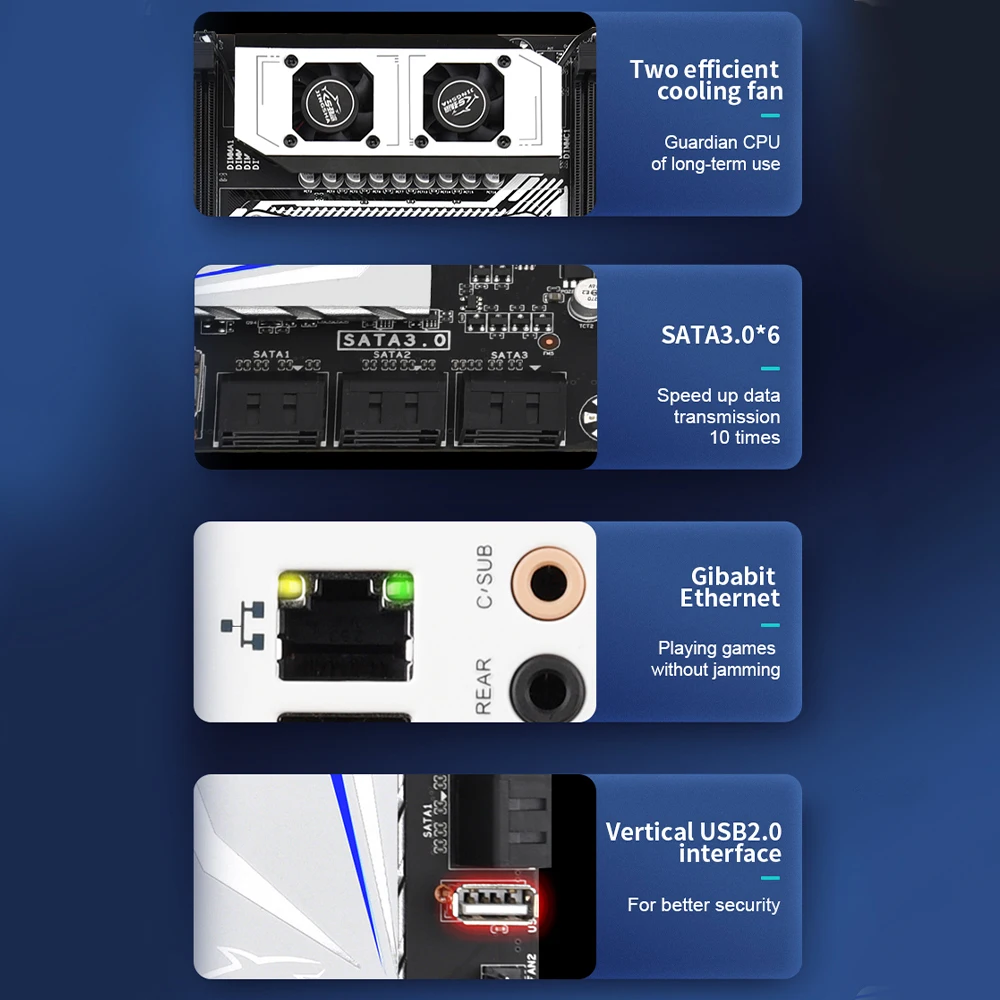 

JINGSHA X99-E8I Computer Motherboard ATX DDR4 256G USB 3.0 SATA 3.0 M.2 NVME Gigabit Desktop Mainboard for LGA2011 V3/V4 CPU