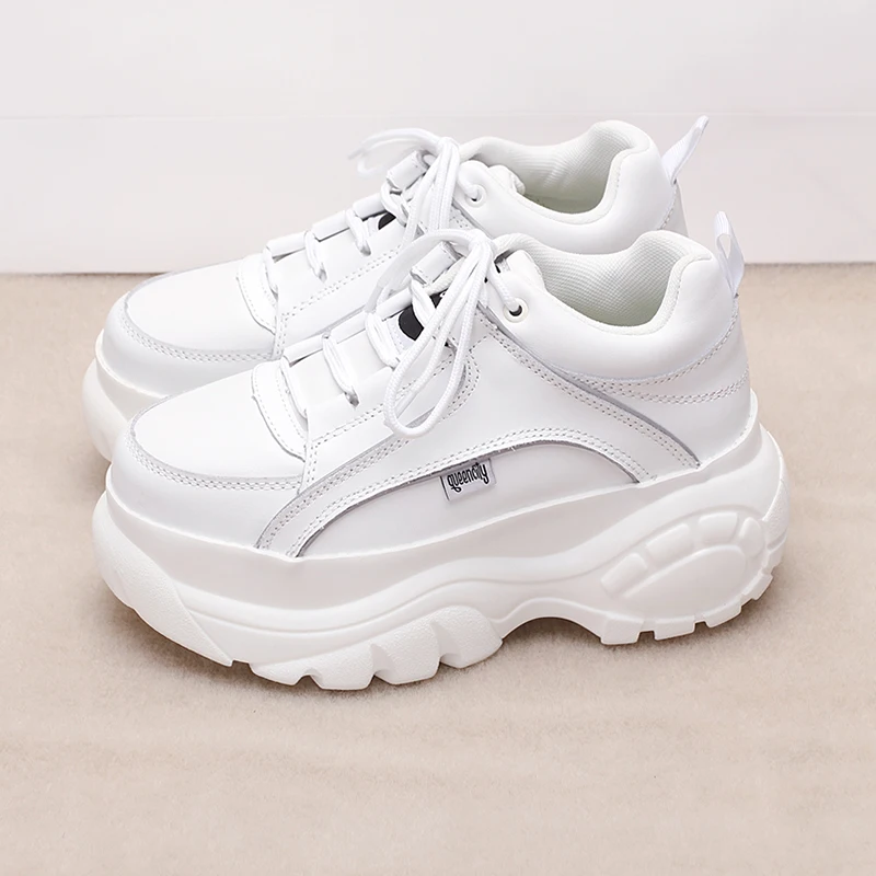 Новинка 2019 года Весенняя повседневная обувь женская на платформе Цвет