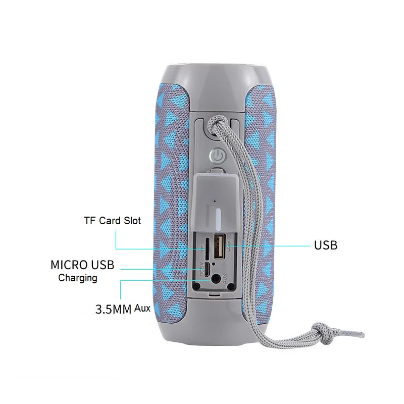 TG117 Bluetooth открытый динамик водонепроницаемый портативный беспроводной Колонка громкий динамик коробка Поддержка TF карта FM радио Aux вход