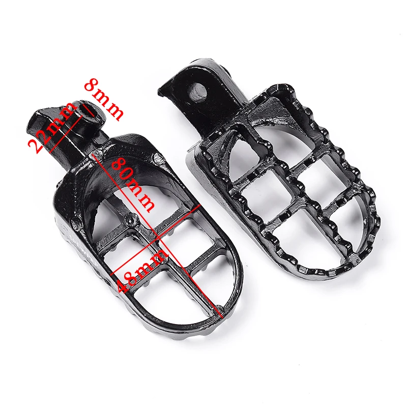 1 пара Противоскользящих мотоциклетных педалей SPEWPRP для Yamaha PW50 PW80 TW200 Honda CRF50 CRF70 XR50