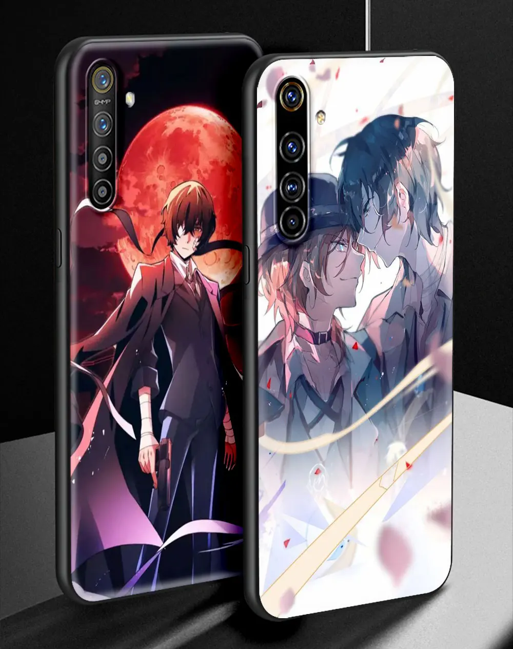 anime bungou stray dogs dazai osamu shockproof case for realme c3 8 pro bag fundas soft black cover for realme 6 7 pro c21 shell free global shipping