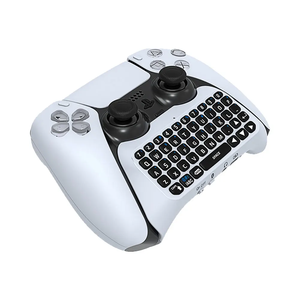 

For PS5 Controller Wireless Qwerty Keyboard Built-in Speaker Voice Chat Message Chatpad Mini Keypad For PS5 Gamepad