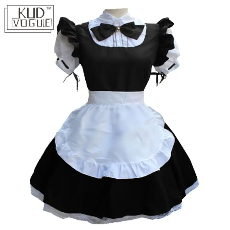 Японское аниме платье горничной размера плюс для женщин средневековая винтажная