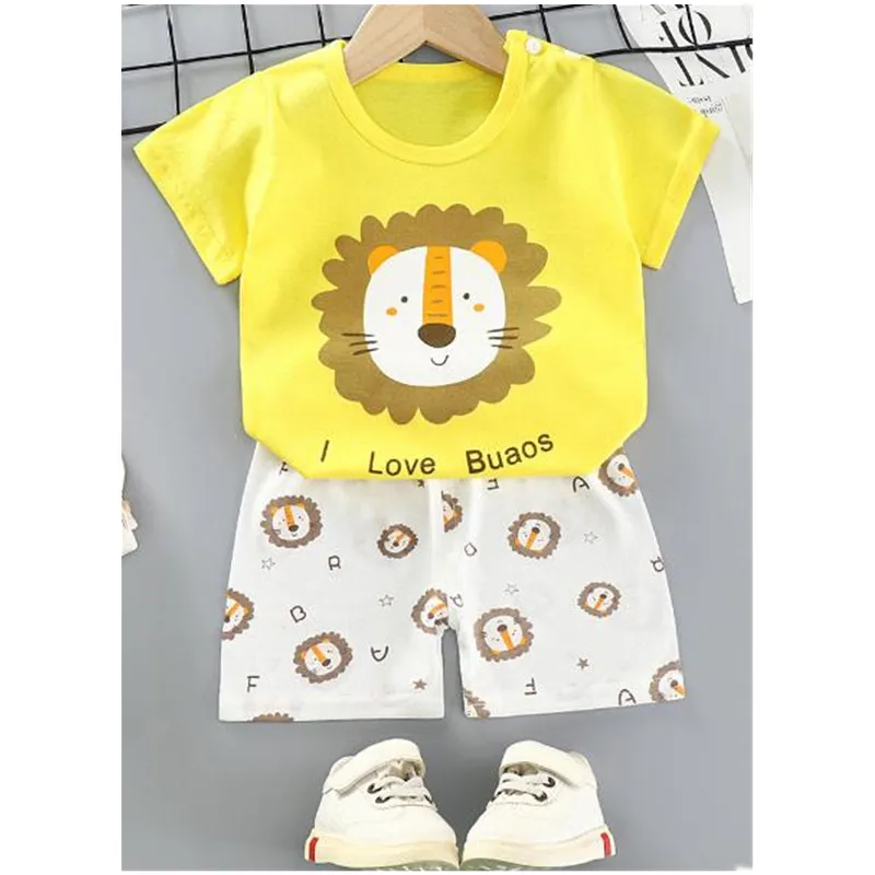 2021 летние комплекты детской одежды мультяшное нижнее белье для новорожденных