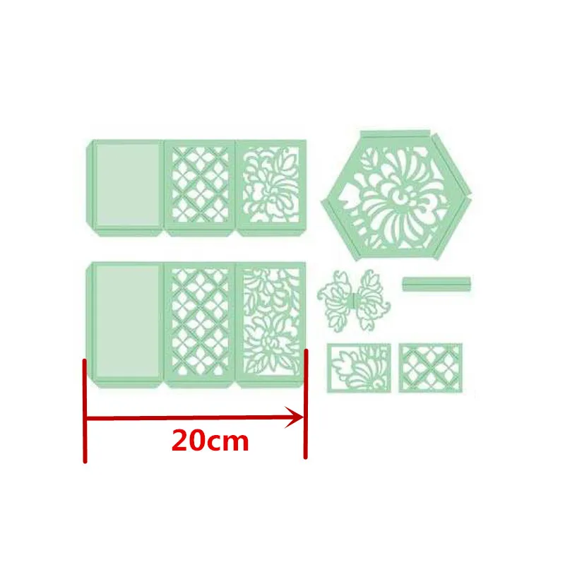 Великолепная коробка сюрпризов металлические пресс-формы Волшебные 3 коробки