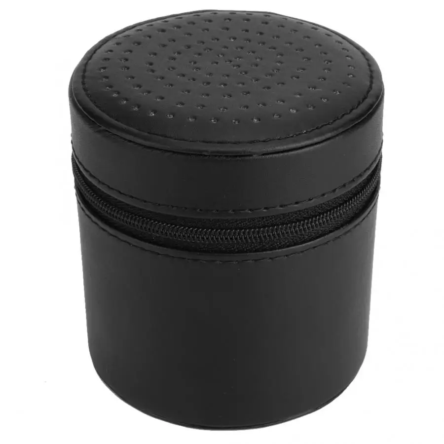 Portable PU Leather Round Single Grid Watch Storage Box Container Wristwatch Organizer Case Holder Display | Наручные часы
