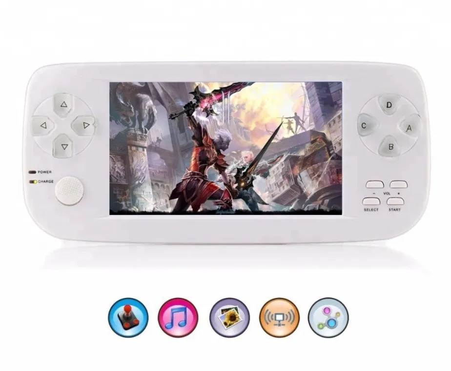 white 4,3 дюймов PAP K3 плюс игровая консоль для CP1/GBA/FC/NEO/GEO Портативный 64 бит портативная приставка для видеоигр/консолей встроенный 3000 игры - Цвет: white