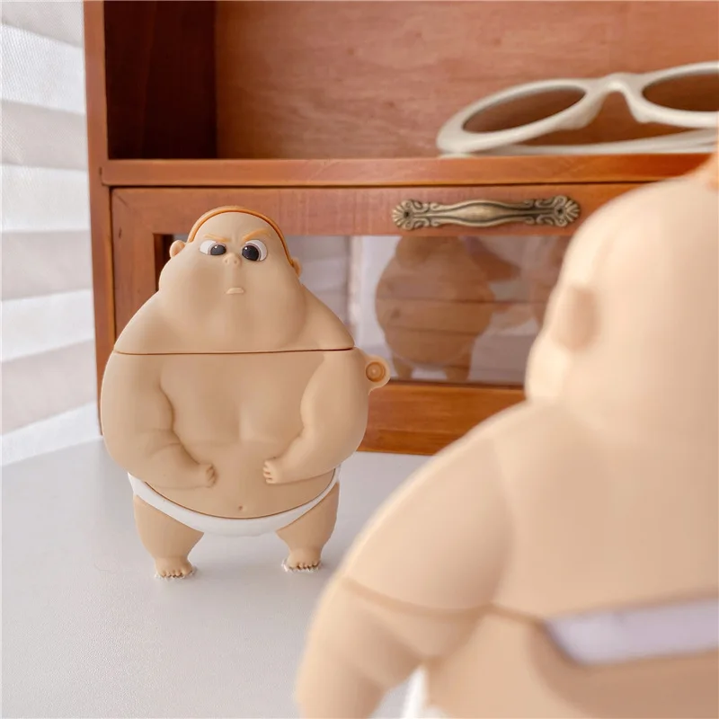 

For AirPods 1 2 Case Cute Cartoon Boss Baby Soft Silicone Earphone Cover For Apple Airpods pro Case Funda