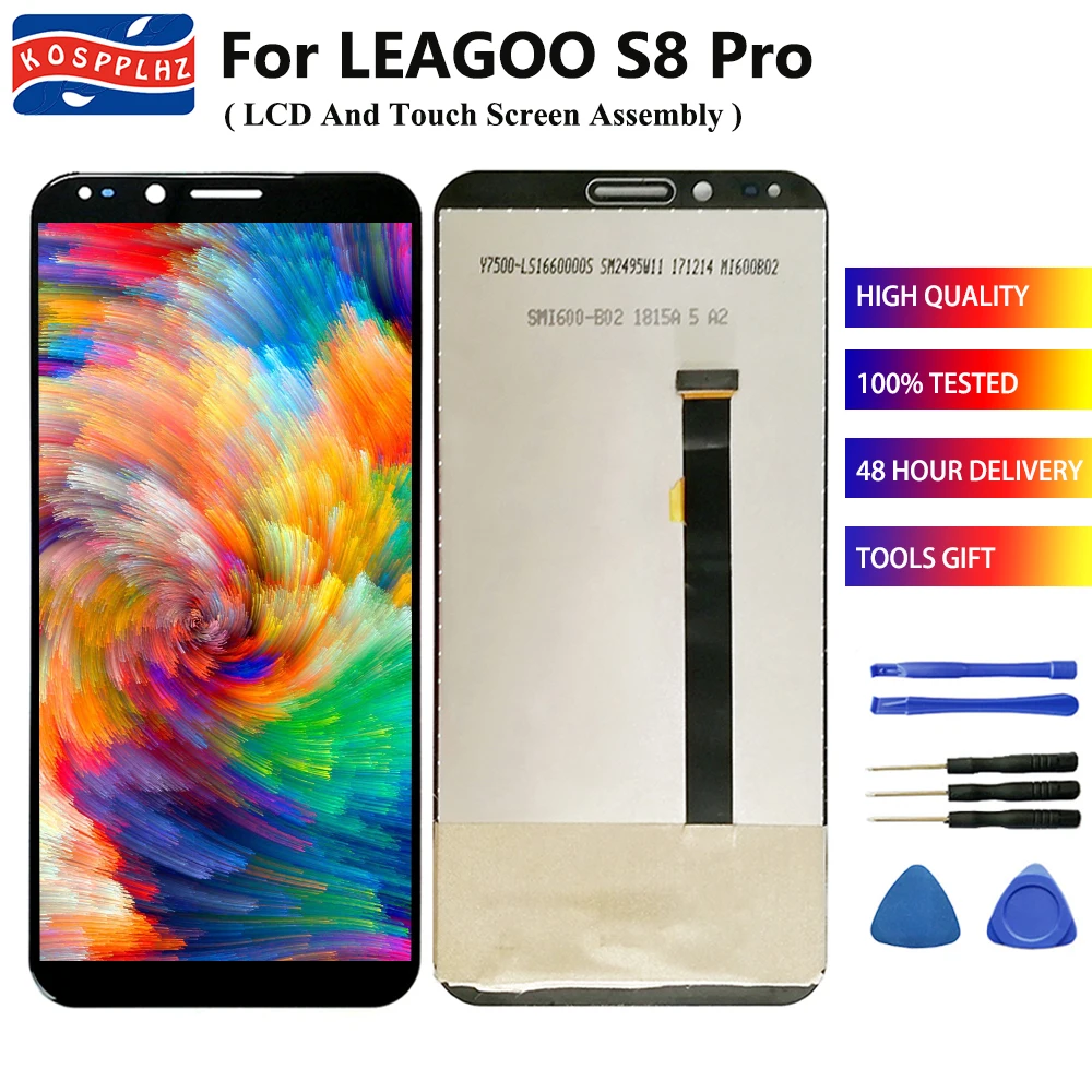 100% Протестировано для Leagoo S8 PRO ЖК-дисплей с сенсорным экраном дигитайзер сборка