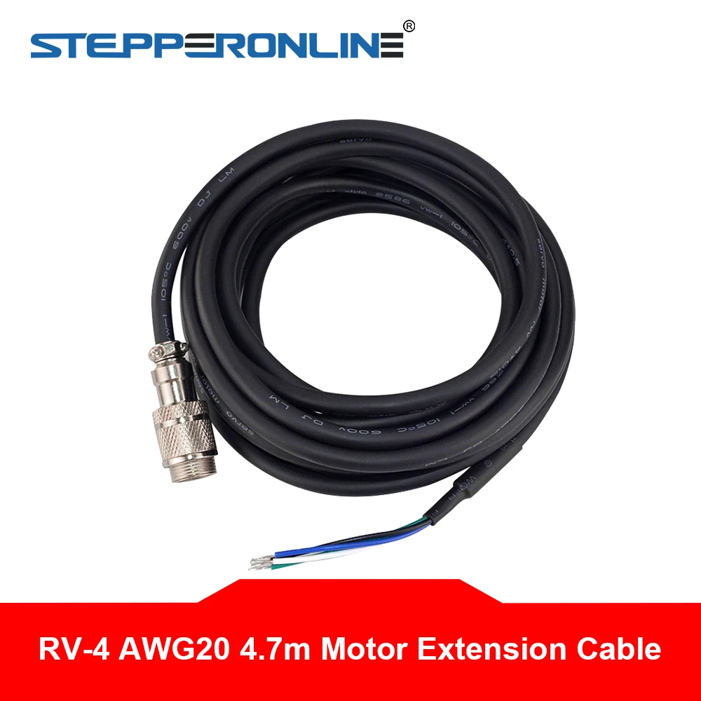RV 4 AWG20 7 м длинный удлинитель двигателя с GX16 авиационным штекером для Nema 23 & 24