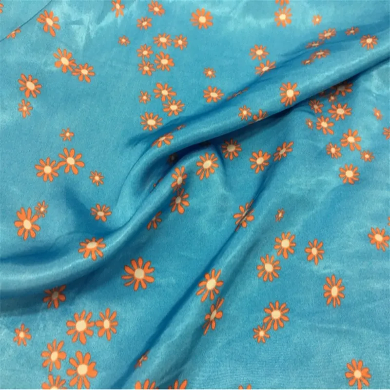 

Suffer copper ammonia silk floral fabrics sold by the meter skin-friendly drape soft dresses cheongsam skirt cloth 52-1