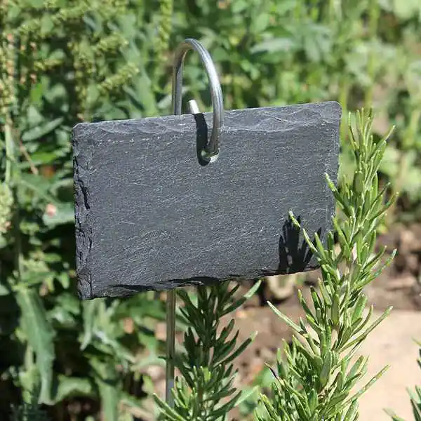 

6 PCS Slate Plant Labels,Plant Tags with Rod,for Garden Plant Pot /Planter/Vegetable Label Tag,for Garden Farm Plaques