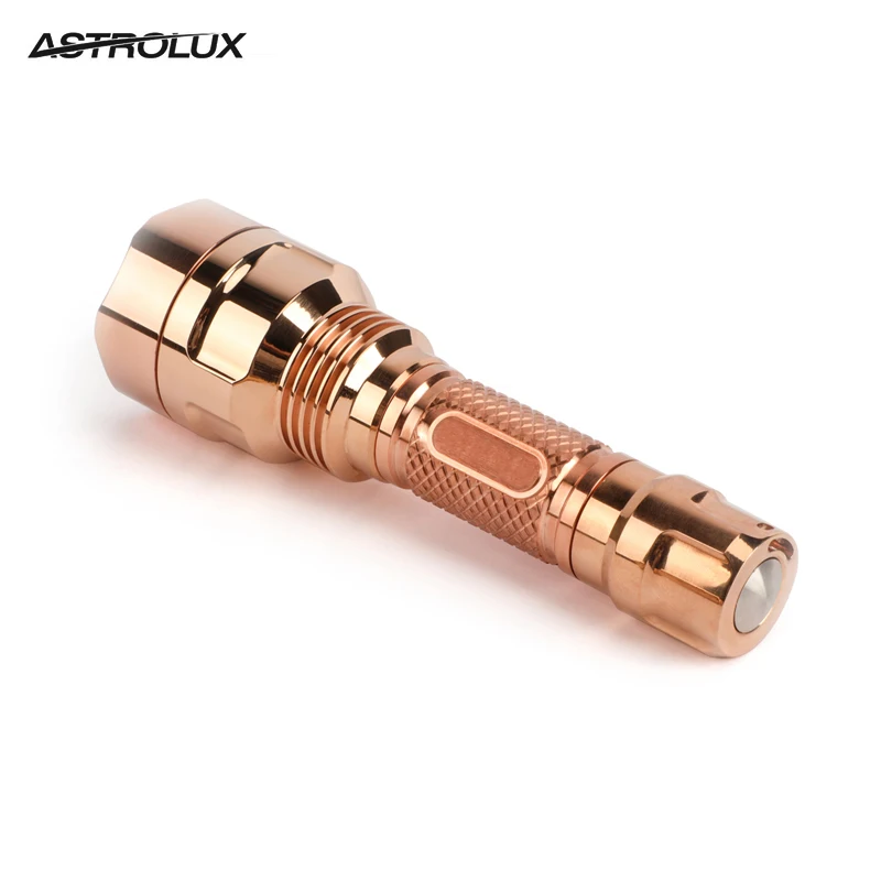 Медь Astrolux C8 SST40/XP L HI 1300lm 7/4 режима A6 драйвер EDC тактический фонарик 18650 светодиодный