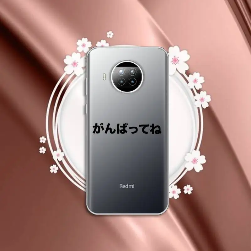 

Japanese Harajuku Manga Phone Case Transparent for Xiaomi mi Redmi note 10 t 8 9 pro lite 11 Samsung S 8 9 10 20 plus ultra