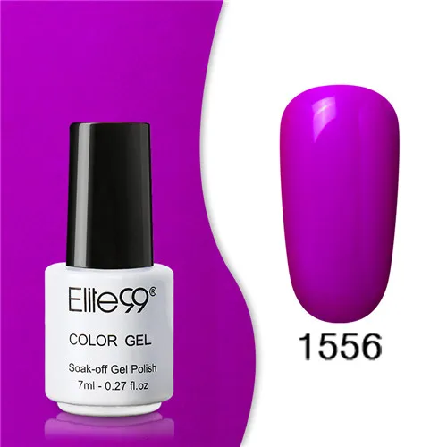 1556 Elite99 Гель-лак набор все для маникюра Полупостоянный Vernis верхнее покрытие УФ светодиодный гель лак удаляющийся замачиванием Гель-лак для ногтей - Цвет: 1556