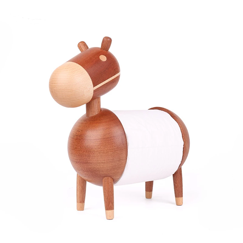 

Solid Wood Donkey Tissue Box Living Room Creative Home Desktop Decoration Kitchen Tissue Holder Home Decor