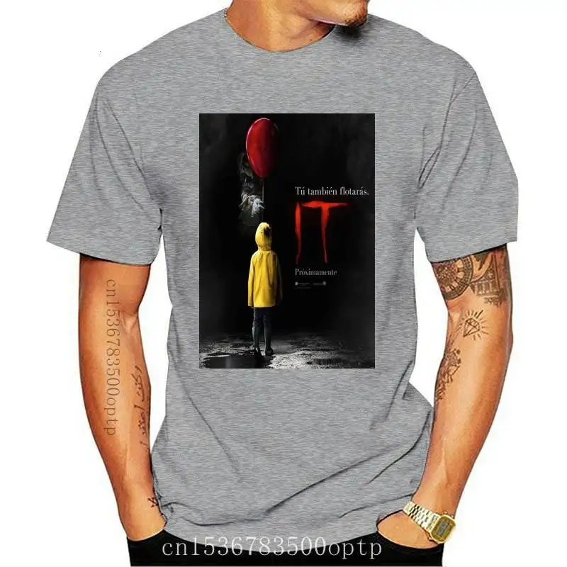 

New It Horror Movie Stephen King Inspired Clown Men T Shirt Xmas Gift Pennywise T-Shirts Casual Brand Clothing Cotton TOP TEE