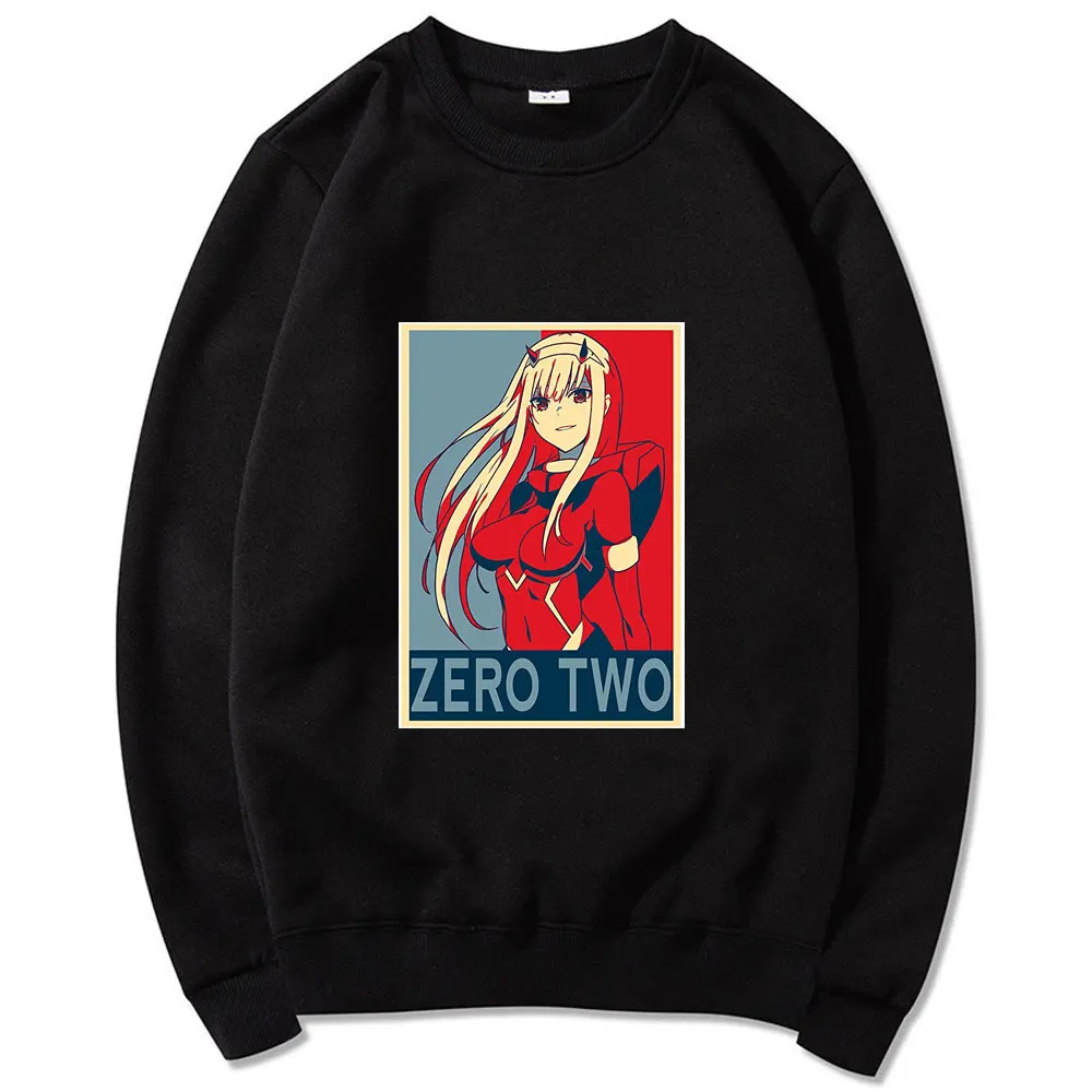 

Darling In The FranXX Zero Two Sweatshirts Hoodie Men Print Mens 2020 Winter Sportswear Hip Hop Fashion Warm Streetwear