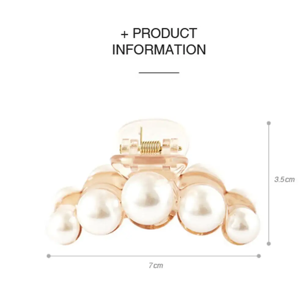 Women Fashion Pearl Hairpin Gripper Girls Hairpins Headdress Accessories | Hair Grips