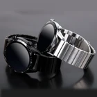 Huawei часы GT 2 ремень для samsung Galaxy watch 46 мм42 ммАктивный 2Шестерни S3 Frontier 2022 мм Нержавеющаясталь металлический браслет