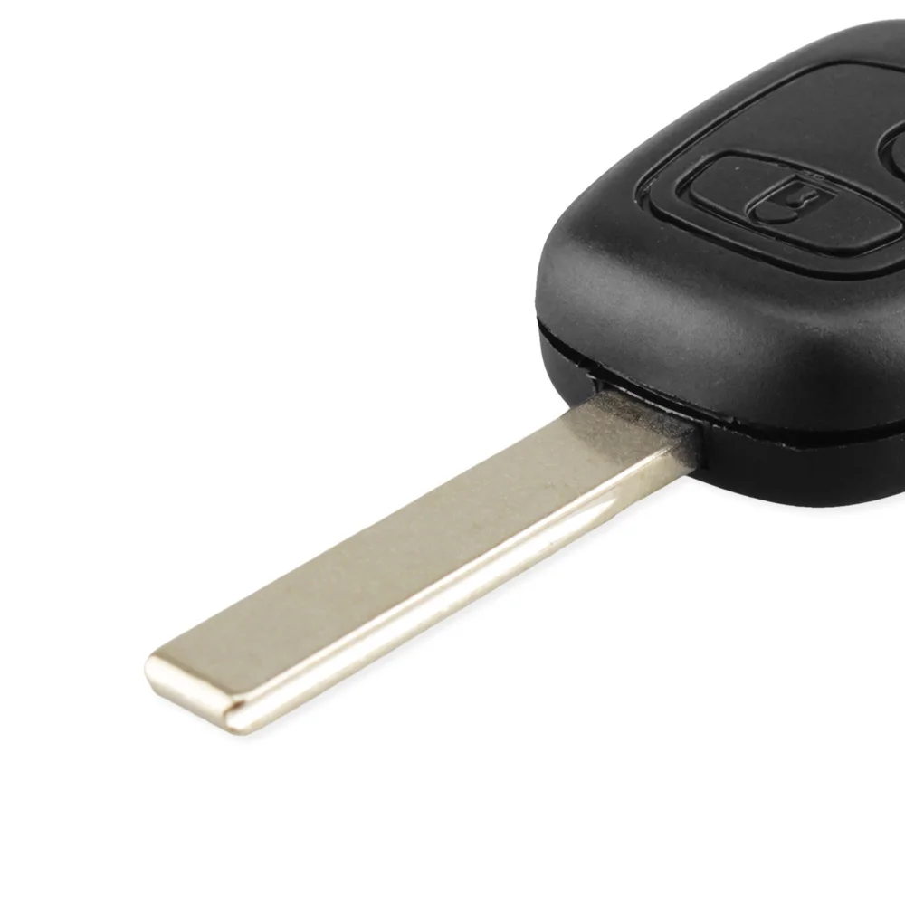 KEYYOU 15X 2 кнопки автомобильный Стайлинг чехол для ключа пустая на боковой стороне