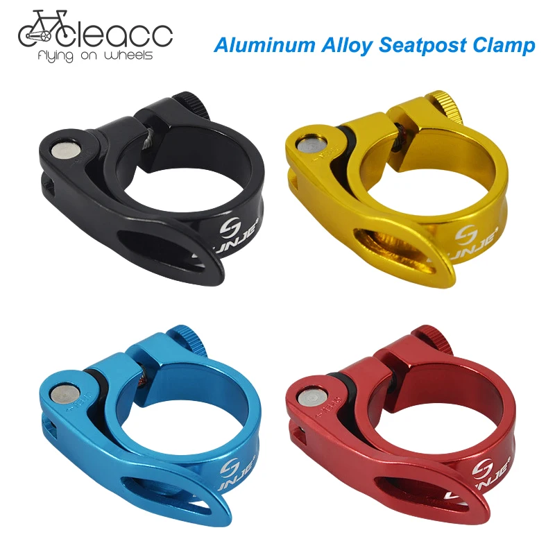 

CYCLEACC Bicycle Seat Clamp Aluminium Quick Release Mountain MTB BMX Road Bike Bicycle Seatpost Clamp 28.6/31.8/34.9mm