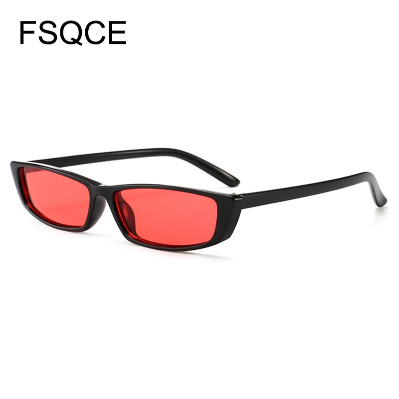 Vintage Rectangle Sunglasses Women Brand Designer Small Frame Sun Glasses Retro Black Eyewear Narrow Sunglass Weird UV400 | Аксессуары