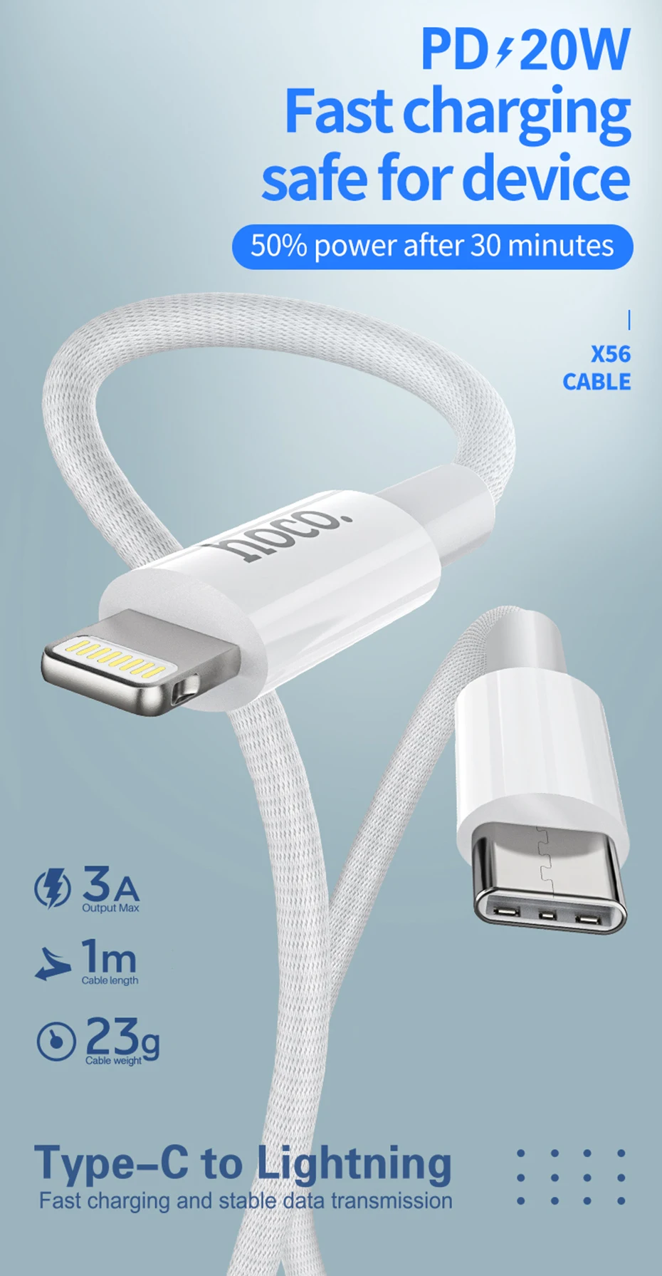 android charger type HOCO PD Type C to Lighting Cable For iPhone 12 Pro Xs Max X XR Macbook 20W PD 3A Fast Charging Sync data cord Elbow USB C Cable hdmi phone to tv