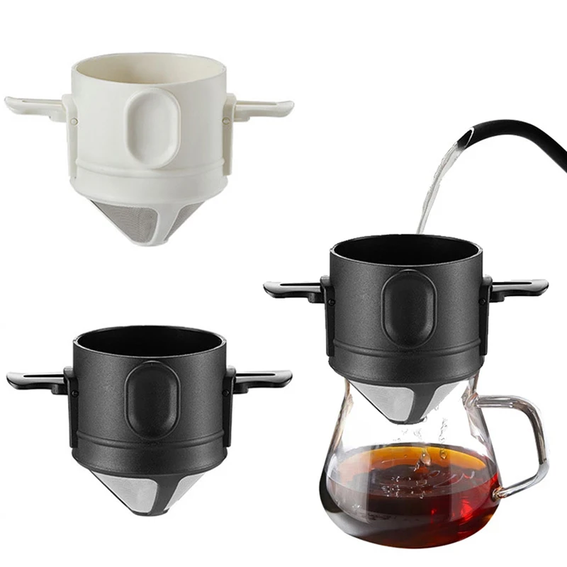 

Portable Coffee Filter Foldable Drip Coffee Tea Holder Paperless Pour Cup Cafe Infuser Dripper Coffee Filter Coffee Accessories