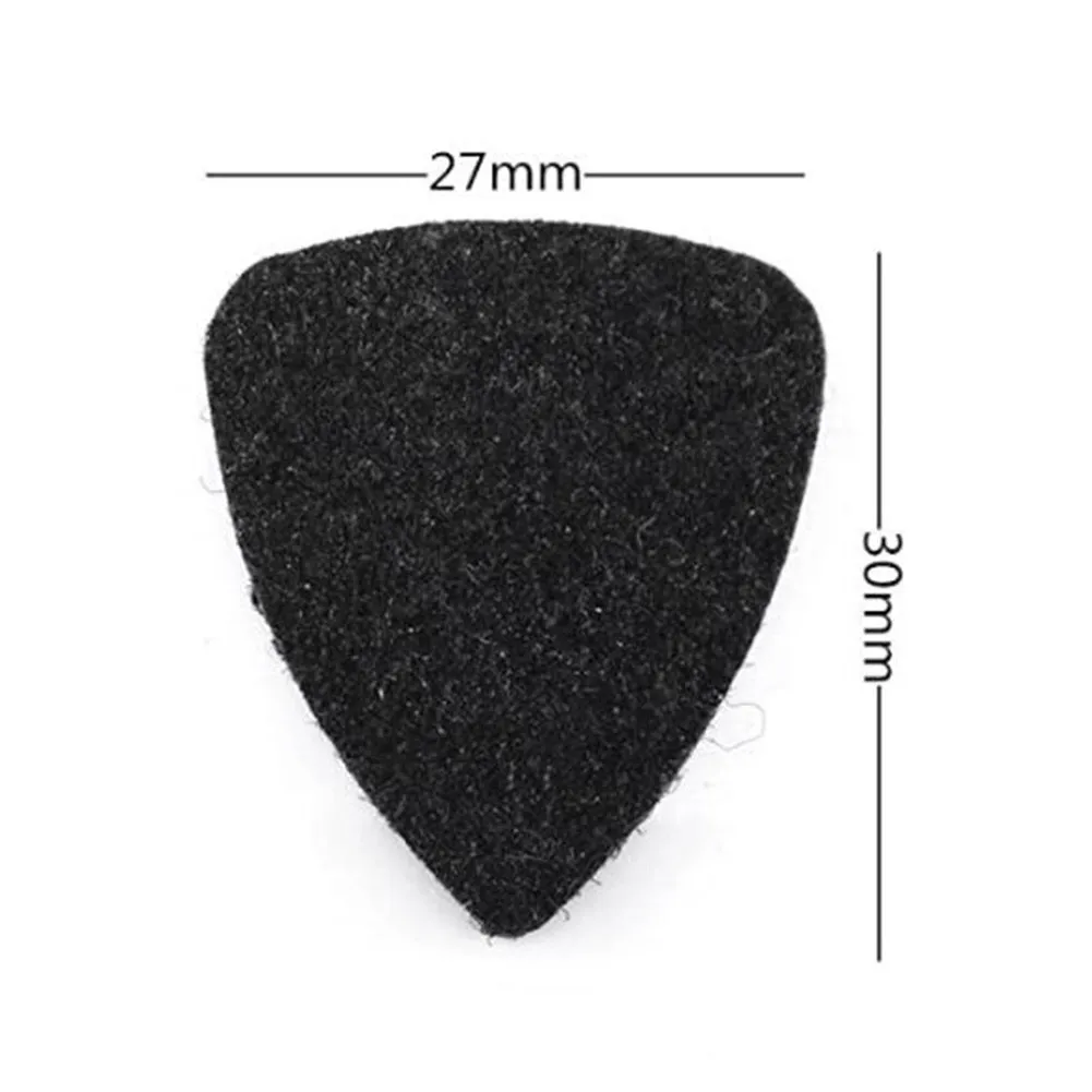 

5 Pcs High Quality Felt Ukulele Picks Ukuleles Plectrum Black/Grey/White Soft Felt Pick Guitar Parts Accessories 3mm Thickness