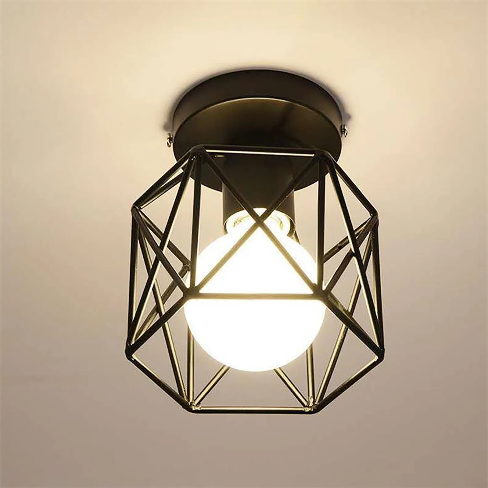 

Новинка 2021, потолочная лампа в стиле ретро, железный художественный потолочный светильник для коридора, минималистичные скандинавские вин...