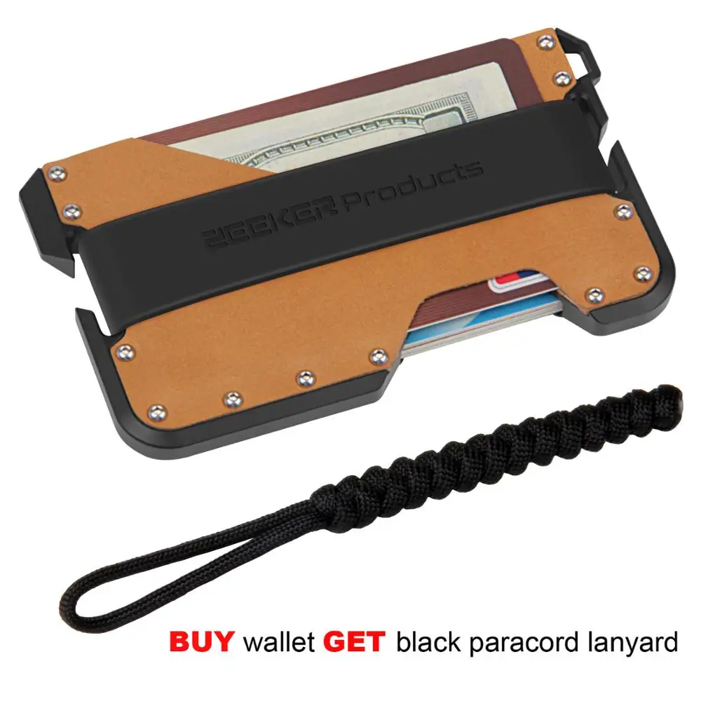 ZEEKER Тонкий RFID Блокировка идентификатора искусственной кожи для мужчин|Держатели