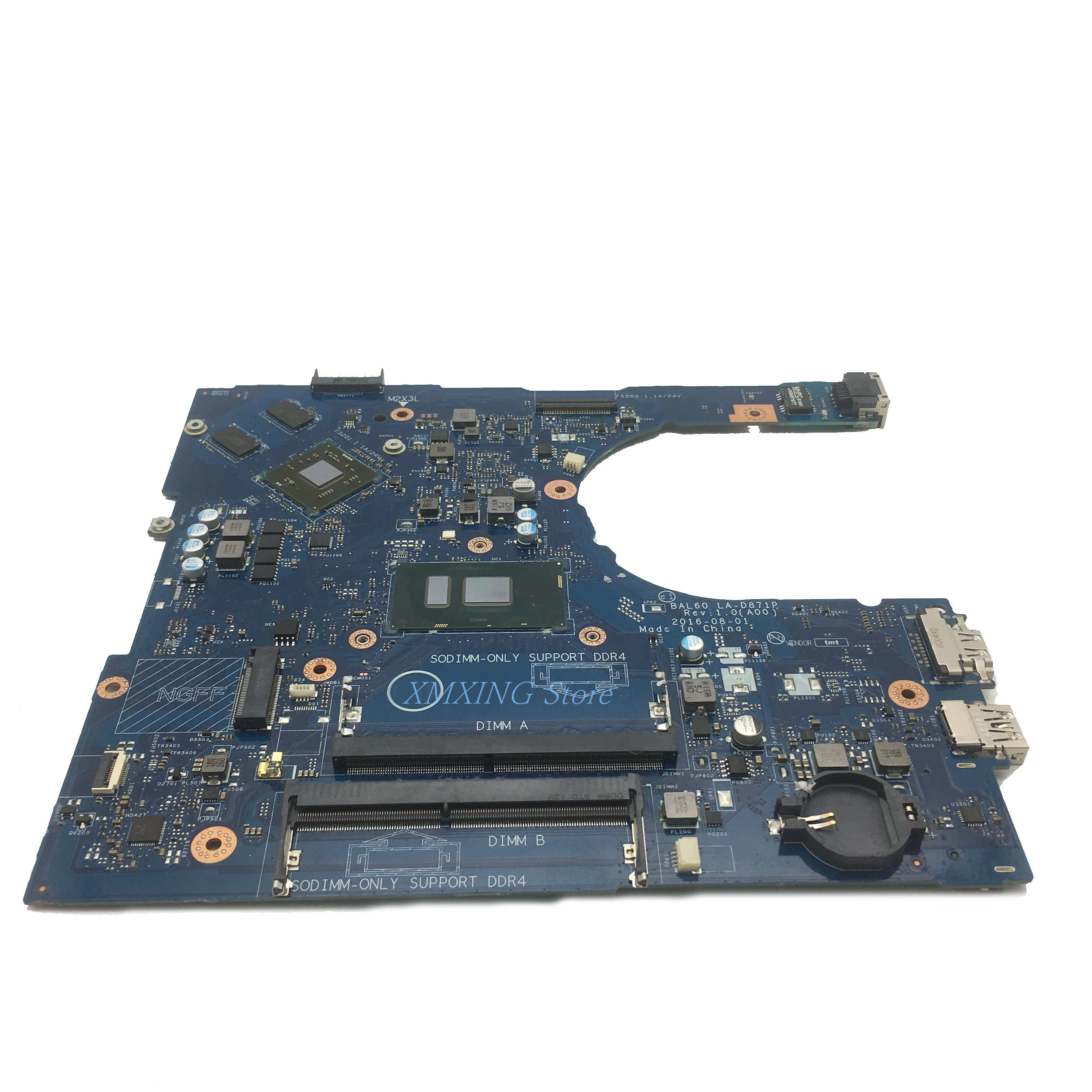 FULCOL для DELL Vostro 14 5468 5468D материнская плата ноутбука I7 7500U Geforce940MX LA D871P CN 09DT3W 9DT3W