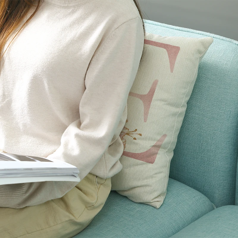 

Pillow Cover home decor pink Letter rose Printed Cushion Covers body Pillowcase Decorative Sofa Throw Pillows Polyester 45*45cm