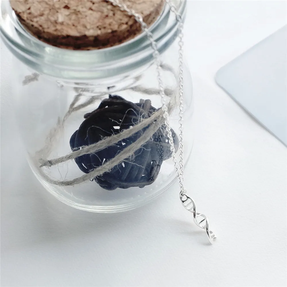 Flyleaf 925 пробы серебро двойная спиральная структура ожерелья и кулоны для женщин