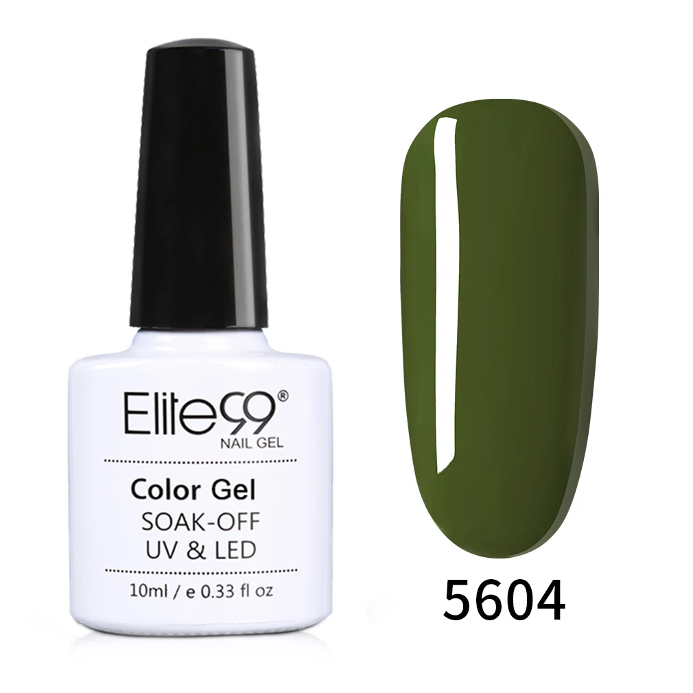 NYG5604 Elite99 10ml Avocado Gel Nail Polish Vernis Semi Permanant UV Nail Gel Primer Soak Off Nail Art Gel Varnish Gelpolish Manicure - Цвет: NYG5604