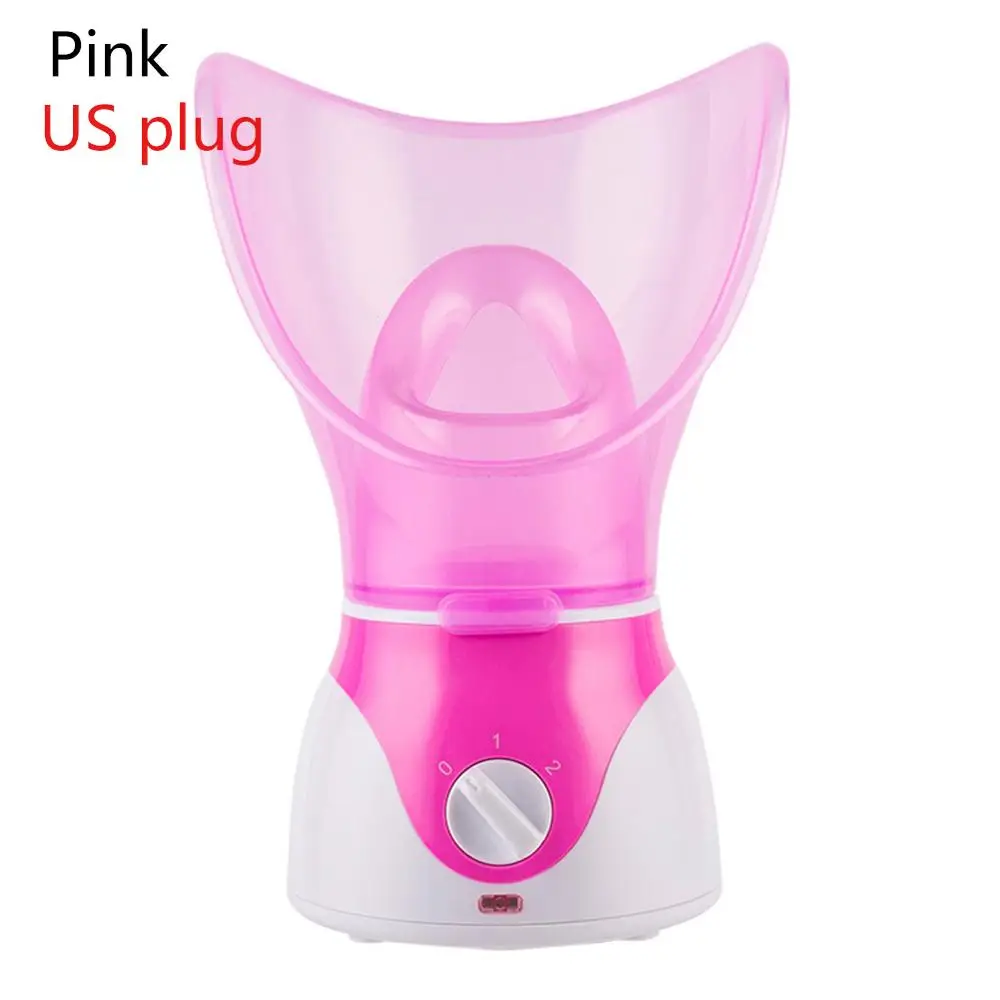 Pink US Plug 1 шт. лицевой спа паровой аппарат для лица нано горячий ионный опрыскиватель косметологический аппарат для лица спа паровой аппарат для лица паровой косметологический аппарат Ион Spra - Цвет: Pink US Plug