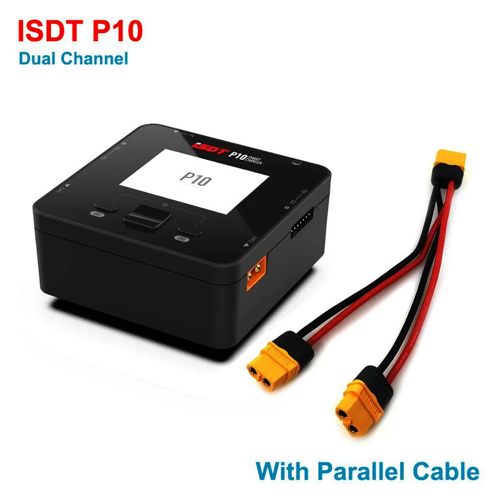ISDT P10 250WX2 Двухканальное зарядное устройство баланса батареи для Lilon LiPo LiHV NiMH Pb