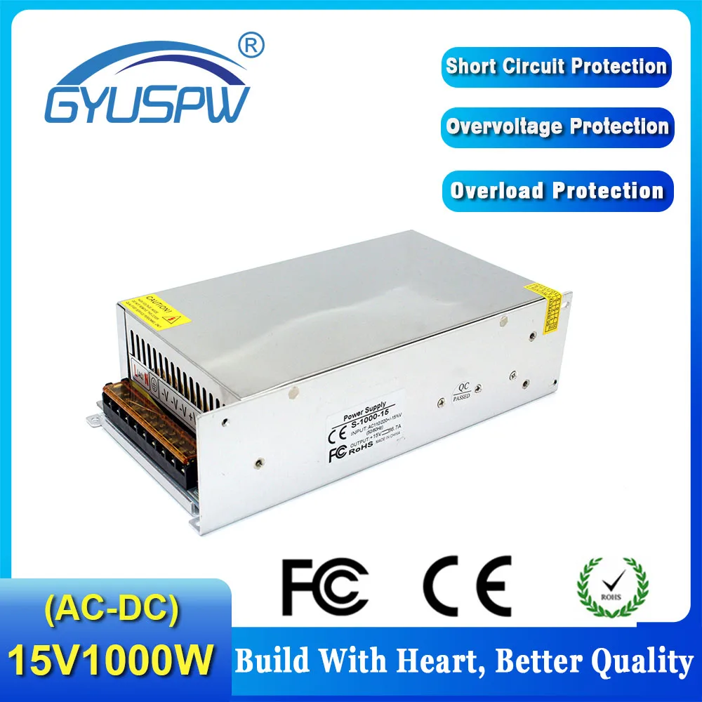Блок питания постоянного тока 12V 13.8V 15V 18V 24V 27V 28V 30V 32V 36V 42V 48V 60V 70V 80V 90V 720W 800W 1000W 1200W 1500W световой трансформатор на.