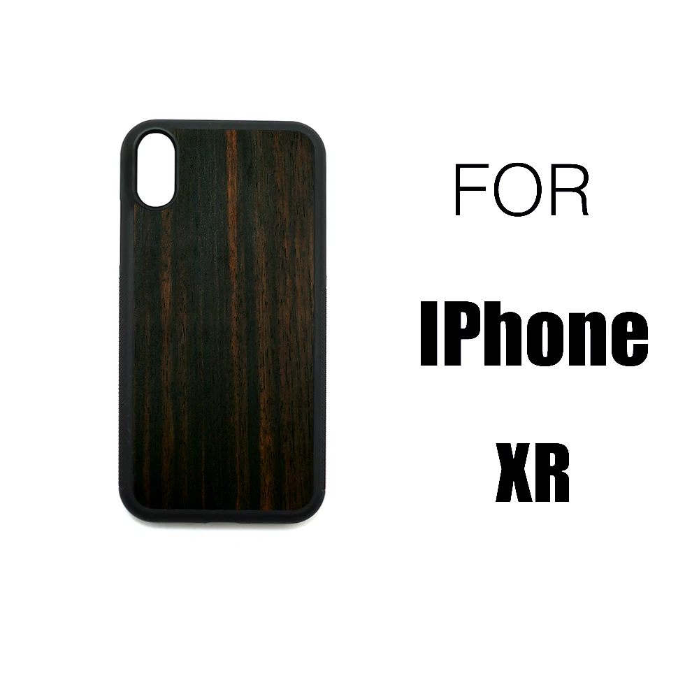 Черный чехол тонкий деревянный для iPhone 7 8 6 6s Plus SE 2 Деревянный X Xs 11 Pro Max XR Black Rosewood |