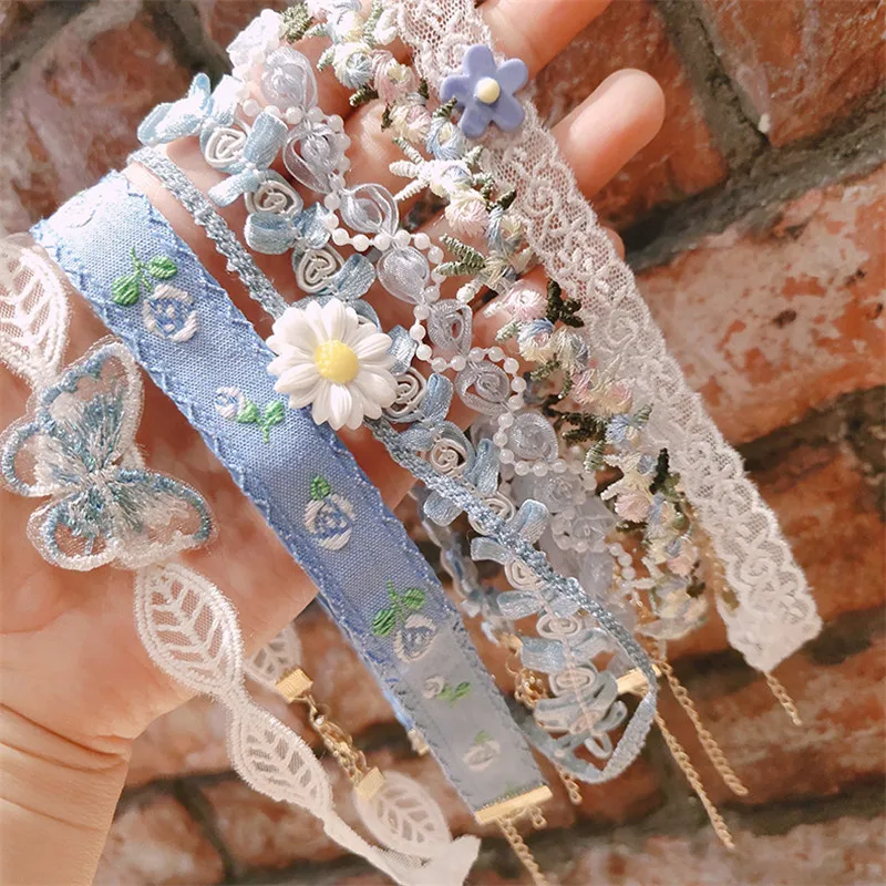 Женский кружевной чокер в Корейском стиле короткое винтажное ожерелье до