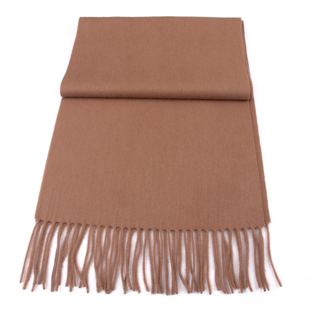 Luxury Lambs Wool Scarf Brown ,Warm Men Scarves LabmsWool Camel Man Scarves Comfortable Fashion Design Casual Wear 2021