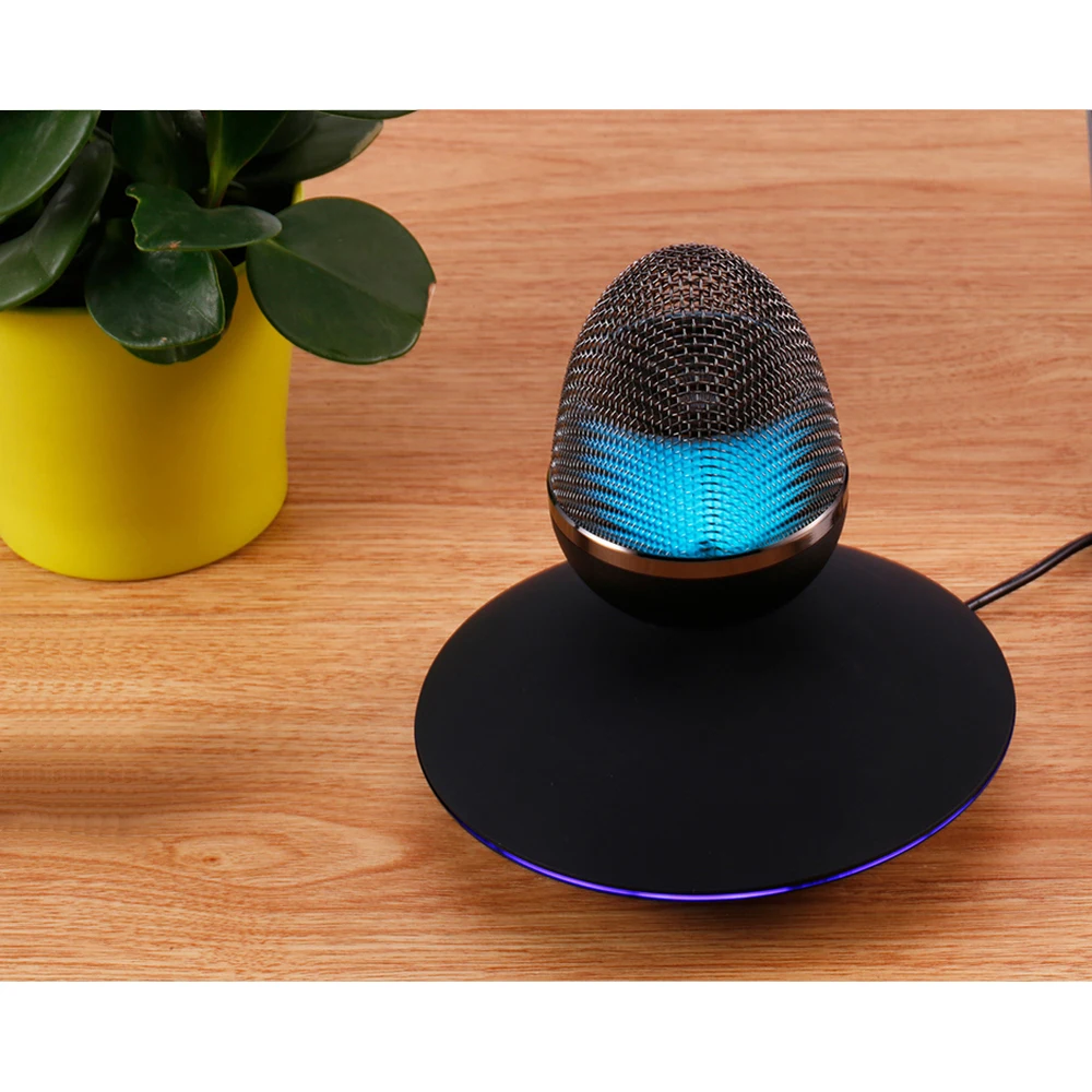 Магнитная левитация BlueTooth динамик 360 градусов плавающий поворот яйцо форма День