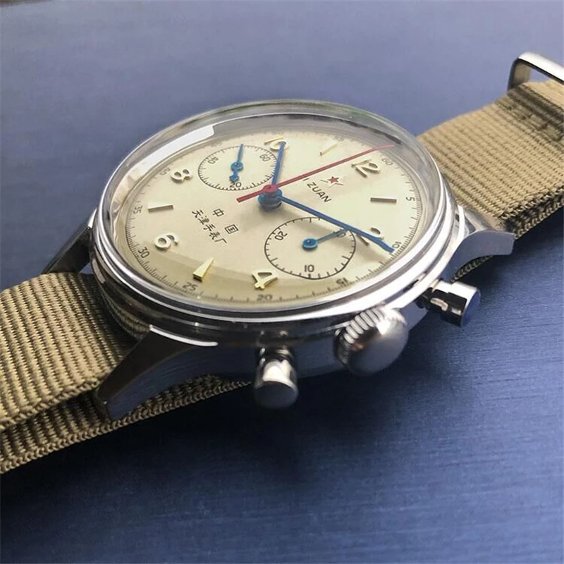 Винтажные мужские часы Seagull 1963 сапфировое стекло 30 м водонепроницаемое сапфировое стекло механический хронограф мужские s наручные часы для пилотов
